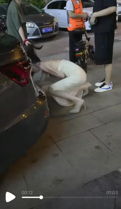 《白裙女子被抓头发跳河》抓小三引发坠河意外-白裙女子被揪头发跳河前因后果-高清完整版在线播放